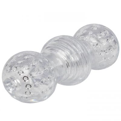 Boss Ice Triple Threat Clear Jelly Masturbator 6 Inch