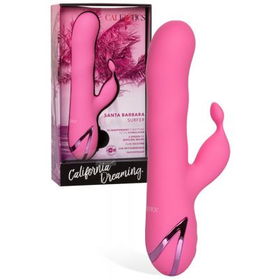 California Exotic 8 5 Silicone Rabbit with Flicking Teaser Wave Function