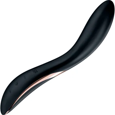 Satisfyer Rrrolling Explosion Silicone Rechargeable Waterproof 12 Function G Spot Vibrator Black