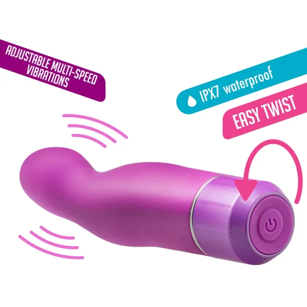 Luxe Plus Divulge Silicone Waterproof Vibrator by Blush - Purple
