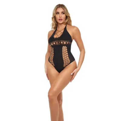 Hot Too Handle Bodysuit One Size Black