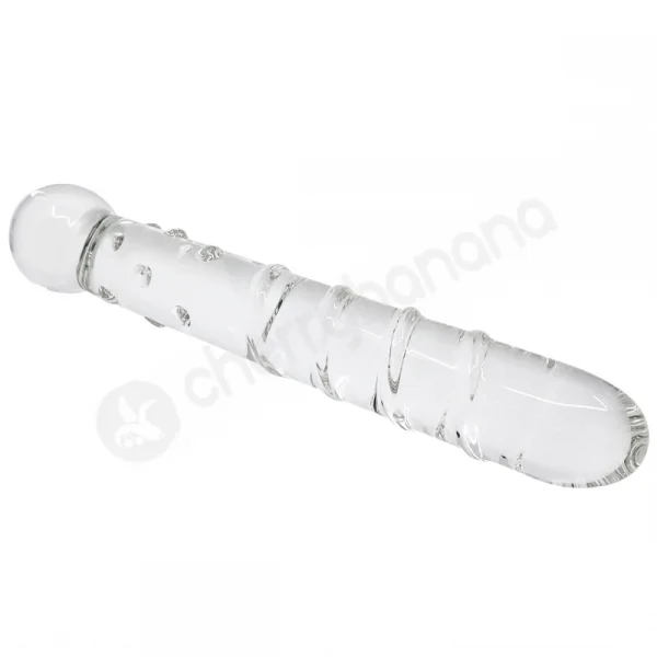 Crystal Pleasures Glass Spiral Sensations Double Dildo