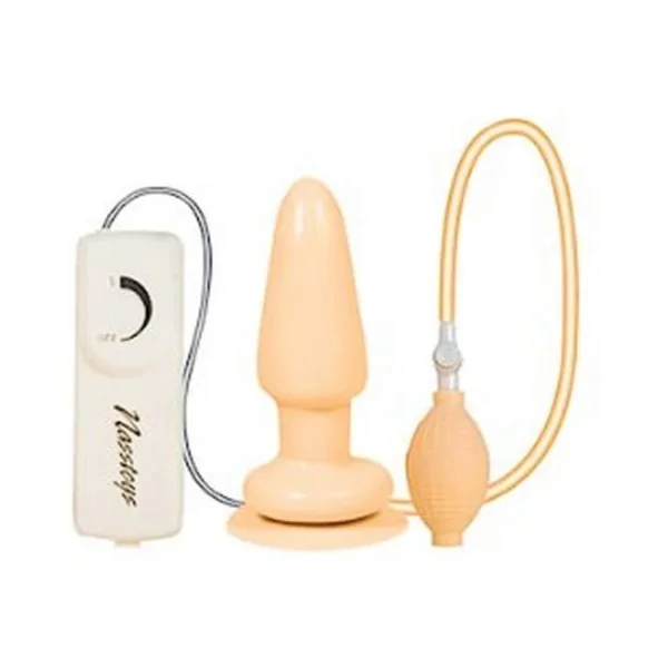 Butt Balloon inflatable Vibrating Anal Satisfier Beige — image 5 of 6
