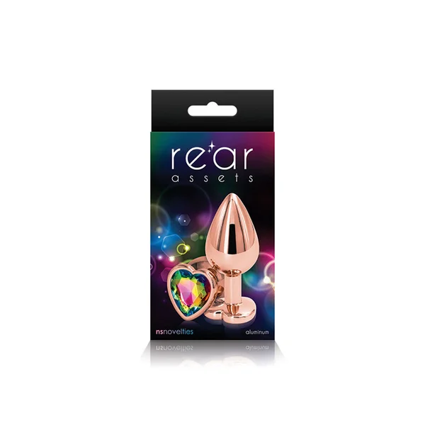 Rear Assets Rose Gold Heart Medium Rainbow — image 15 of 15