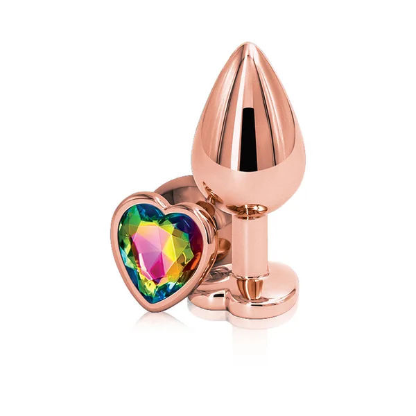 Rear Assets Rose Gold Heart Medium Rainbow — image 14 of 15