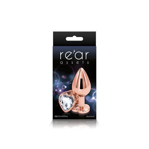 Rear Assets Rose Gold Heart Medium Clear — image 14 of 14