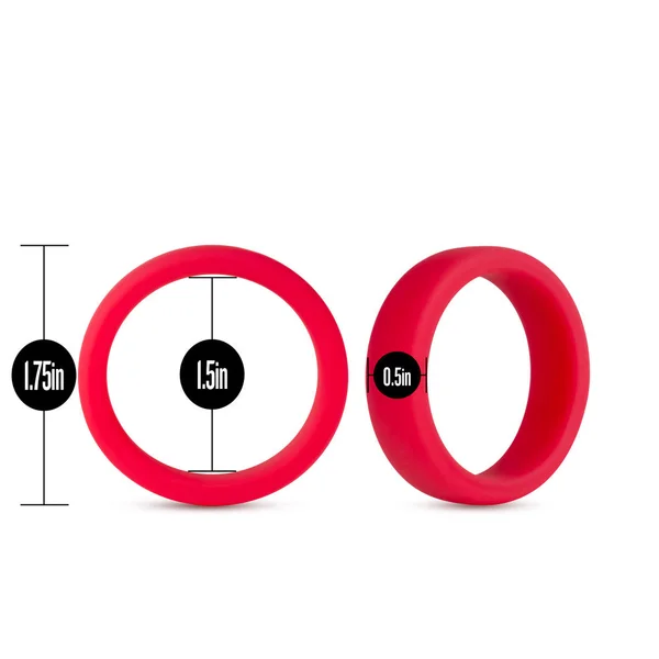 Performance - Silicone Go Pro Cock Ring - Red — image 16 of 17
