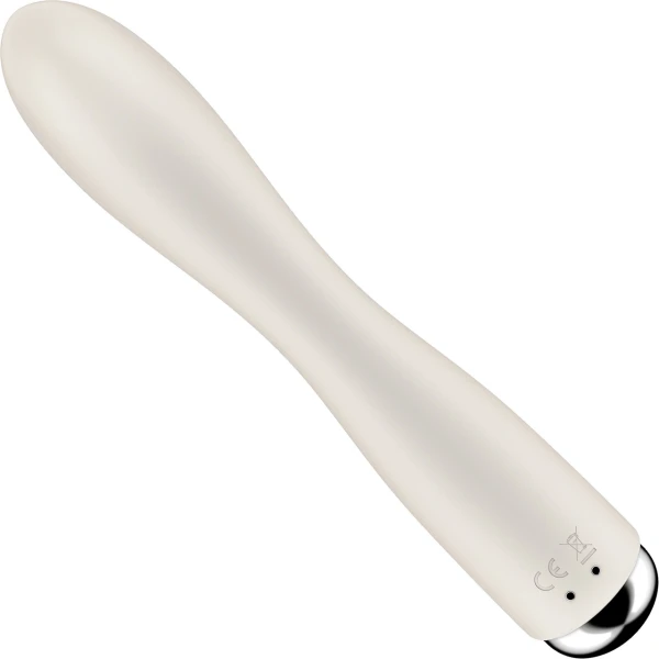 Satisfyer Spinning Rabbit 1 Rechargeable Waterproof Silicone Dual Stimulation Vibrator - Beige