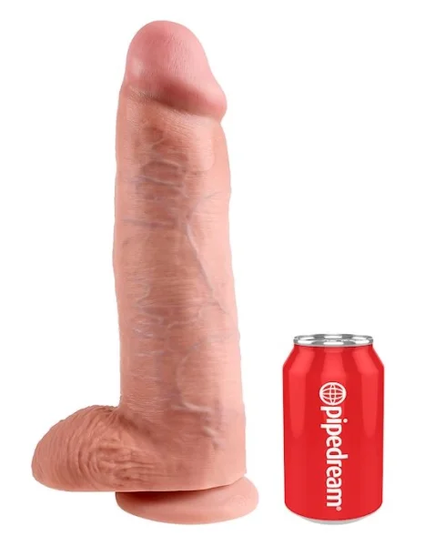 King Cock With Balls 12 Inch - Flesh - 12 Inch