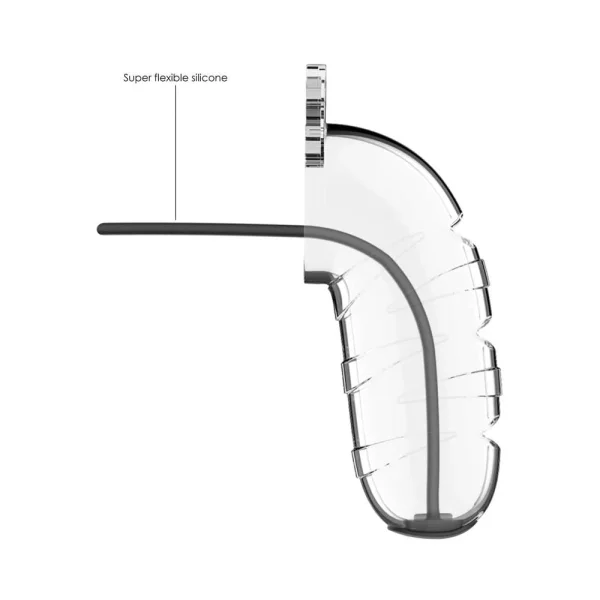 Cage With Silicone Urethal Sounding 17 - Transparent — image 9 of 13
