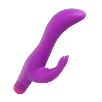 Purple Slim Silicone Rabbit Vibe Purple 7 5 Inch