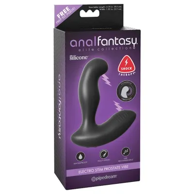 Anal Fantsay Elite Collection Elctro Stim Prostate Vibrator Black 5 25 Inch