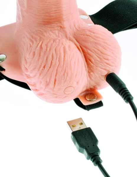 Pipedream Products Fetish Fantasy 6" Hollow Rechargeable Strap-On with Remote — image 5 of 6