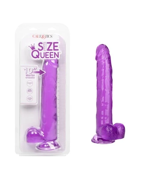 Size Queen Dildo - Purple - 10 Inch