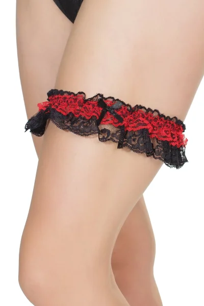 Gathered Lace Leg Garter — image 10 of 10