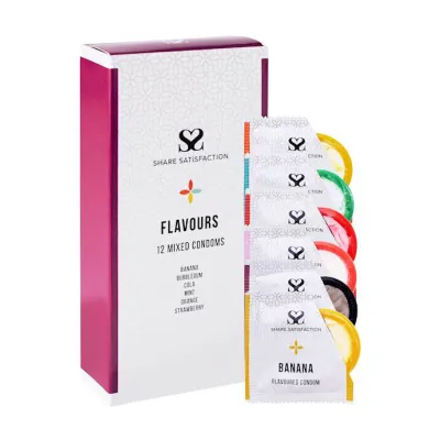 Share Satisfaction Flavoured 12 Mixed Condoms