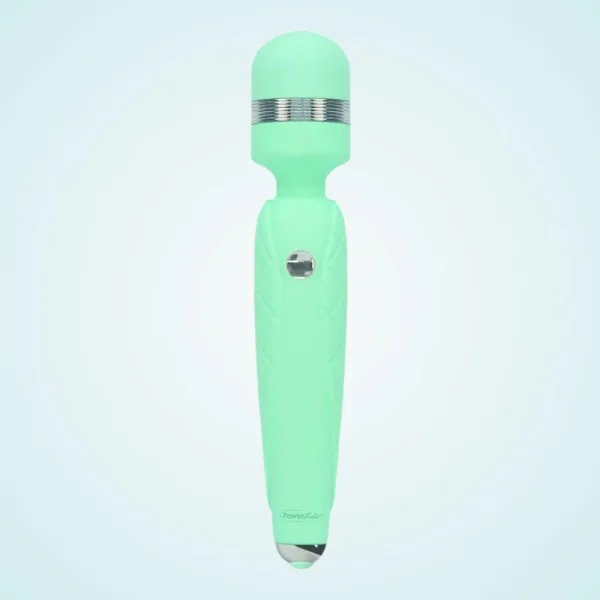Pillow Talk Cheeky Silicone Waterproof Rechargeable Wand Style Vibrator - Teal