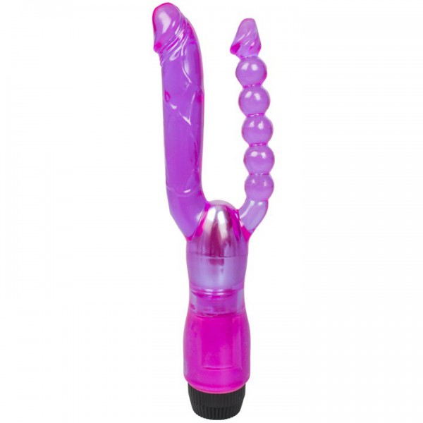 Double Penetration Anal and Vaginal Vibrator