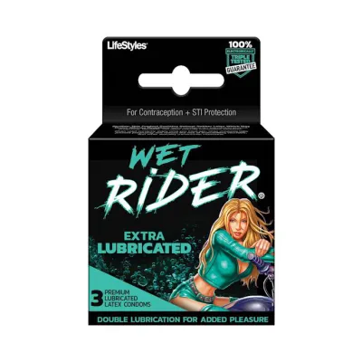 Lifestyles Wet Rider Condoms 3 Pack
