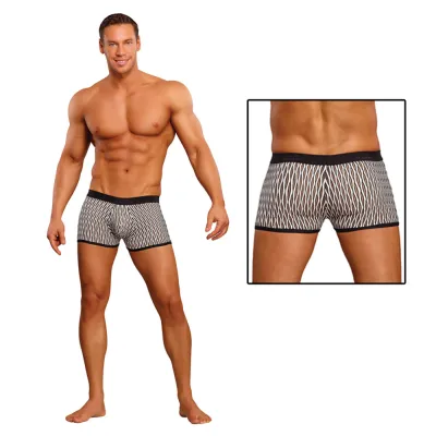 Male Power Wave Mini Pouch Short Black Large