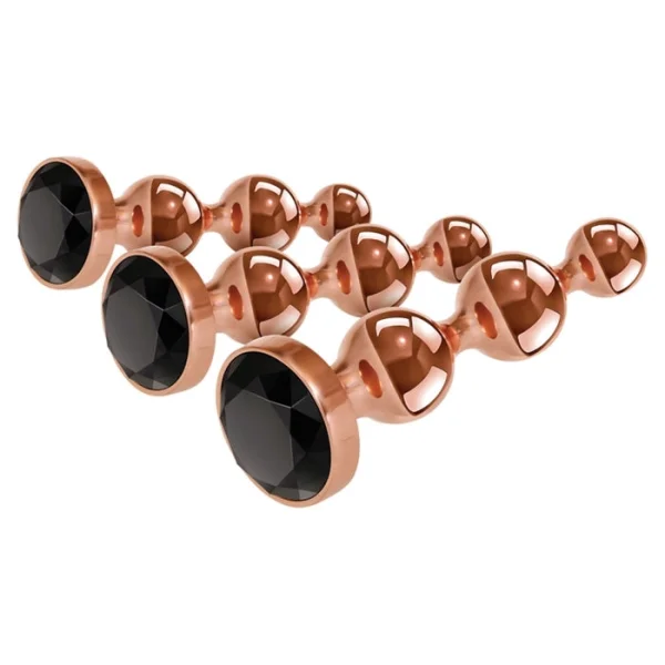 Gold Digger Set, 3-Pack Metal Anal Beads