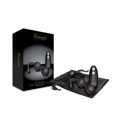 Fredericks of Hollywood Vibrating Kegel Balls w R C Black