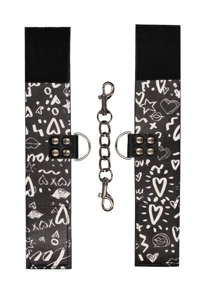 Printed Hand Cuffs - Love Street Art Fashion