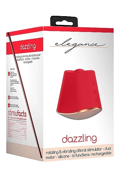 Shots Elegance Dazzling Rotating & Vibrating Clitoral Stimulator