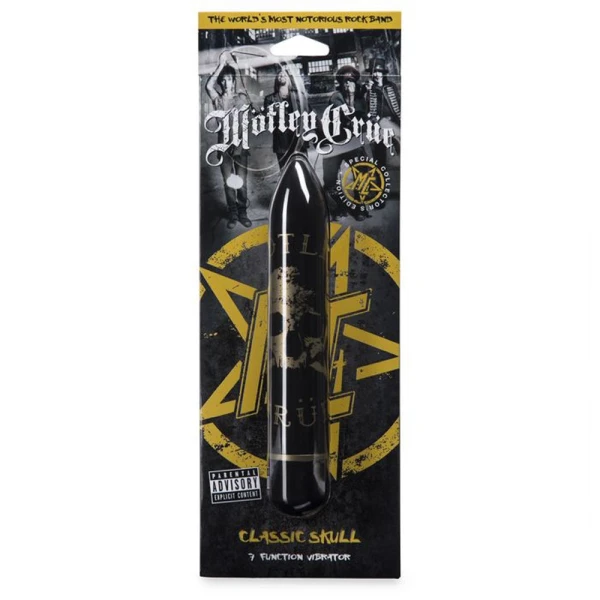 Motley Crue Class Skull Vibrator 7f Blk