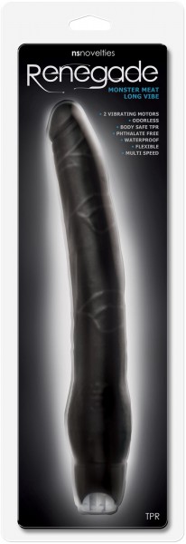 12" Monster Meat Slim Vibrating Cock
