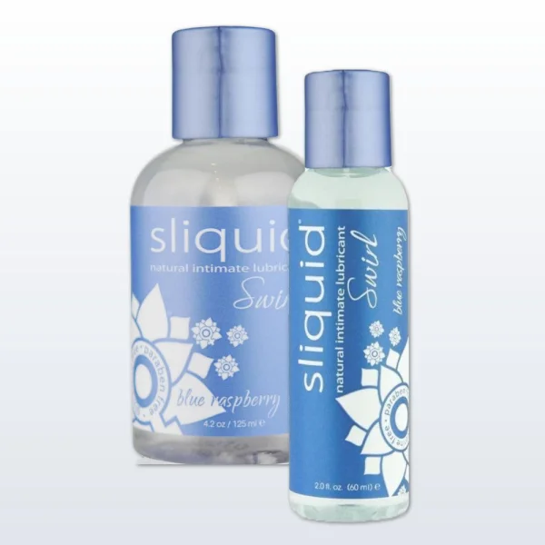Sliquid Swirl Naturals Blue Raspberry - Flavored Lube | 2oz