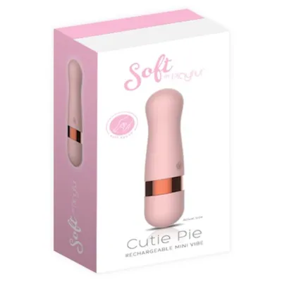 Soft By Playful Cutie Pie Rechargeable Mini Vibe Pink