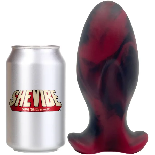 Topped Toys CHUTE 85 DP Silicone Butt Plug - Forge Red
