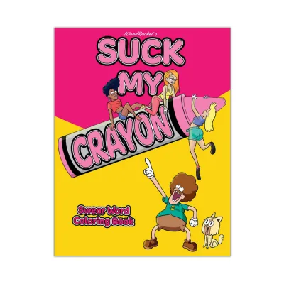 Wood Rocket Suck My Crayon Swear Word Coloring Book