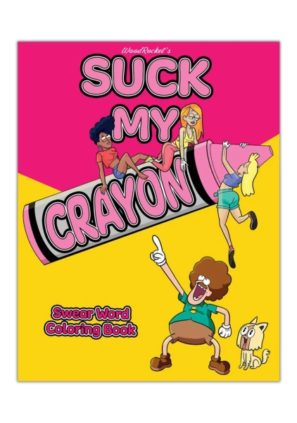 Wood Rocket Suck My Crayon Swear Word Coloring Book