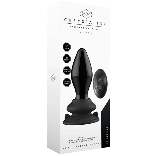Chrystalino Stretchy - Vibrating Butt Plug with Suction Cup