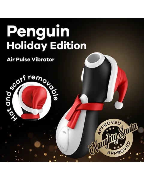 Satisfyer Penguin Holiday Edition Pressure Wave Rechargeable Waterproof Stimulator