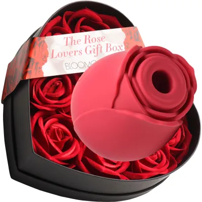 Bloomgasm The Rose Pressure Wave Stimulator Lover s Gift Box Red