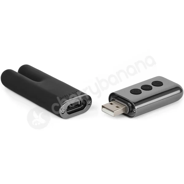 Le Wand Deux Black Chrome 15 Function Vibrating Stimulator