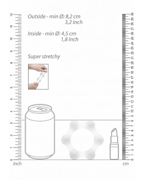 No. 83 Weighted Cock Ring Transparent
