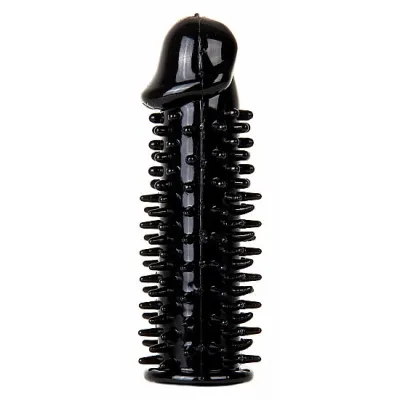 Realistic Spikey Penis Extension Black