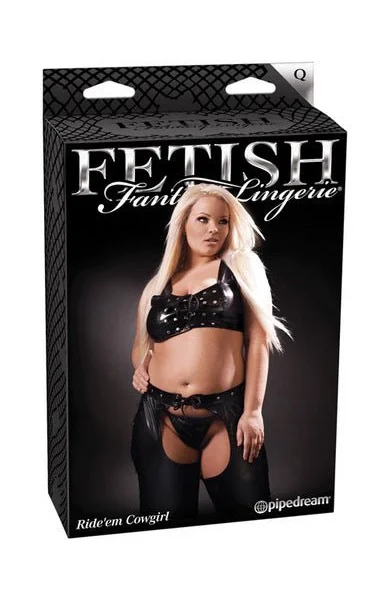 Fetish Fantasy Lingerie Ride Em Cowgirl Queen Size Black