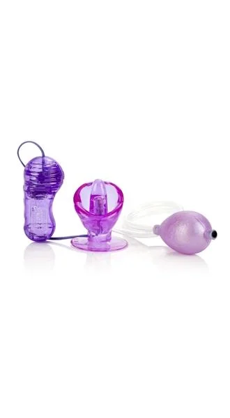 Vibrating Turbo Suction Tongue Stimulator Purple