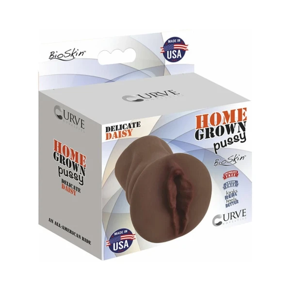 Home Grown Pussy Delicate Daisy Chocolate Brown Stroker