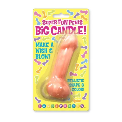 Super Fun Big Penis Candle Pink