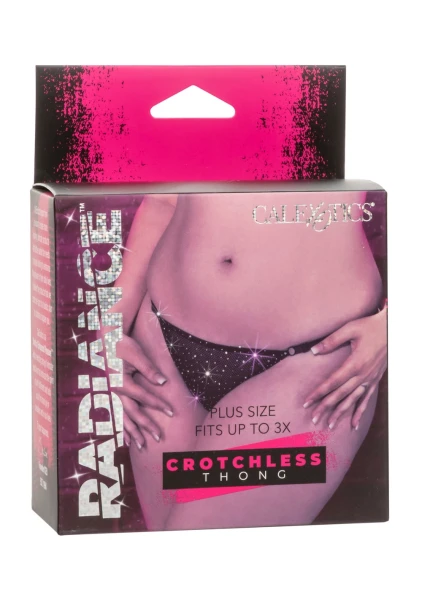 Radiance Plus Size Crotchless Thong By CalExotics