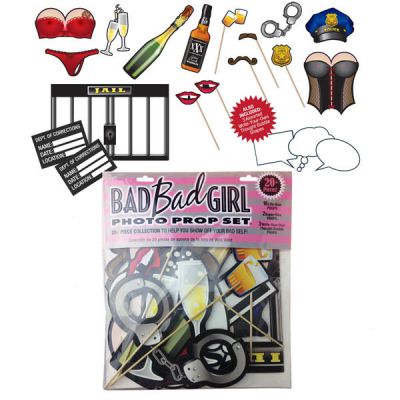 Bad Bad Girl Photo Prop Set Hen s Party Photo Props Set of 20 Items