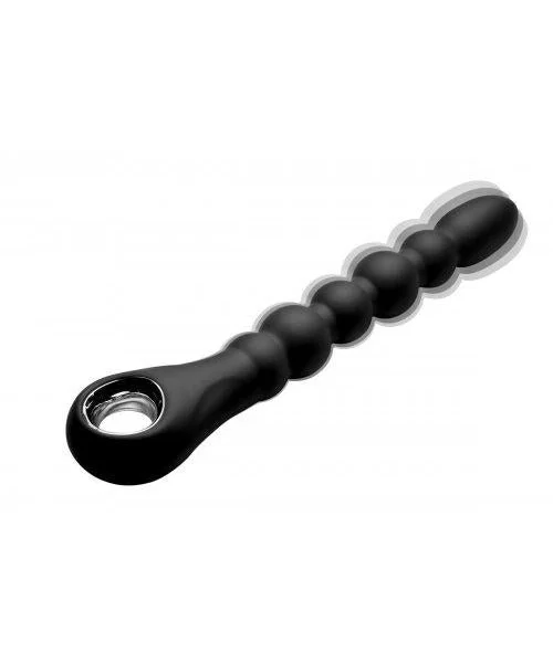 Dark Scepter 10X Vibrating Silicone Anal Beads