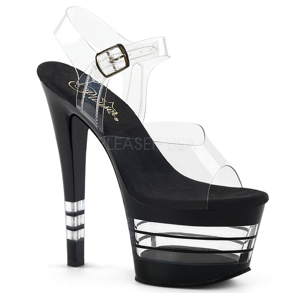 7 inches Heel, 2 3/4 inches Lined PF Ankle Strap Sandal — image 5 of 8