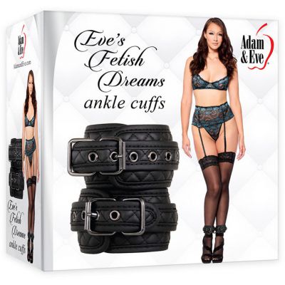 Adam Eve Eve s Fetish Dreams Ankle Cuffs Black Restraints
